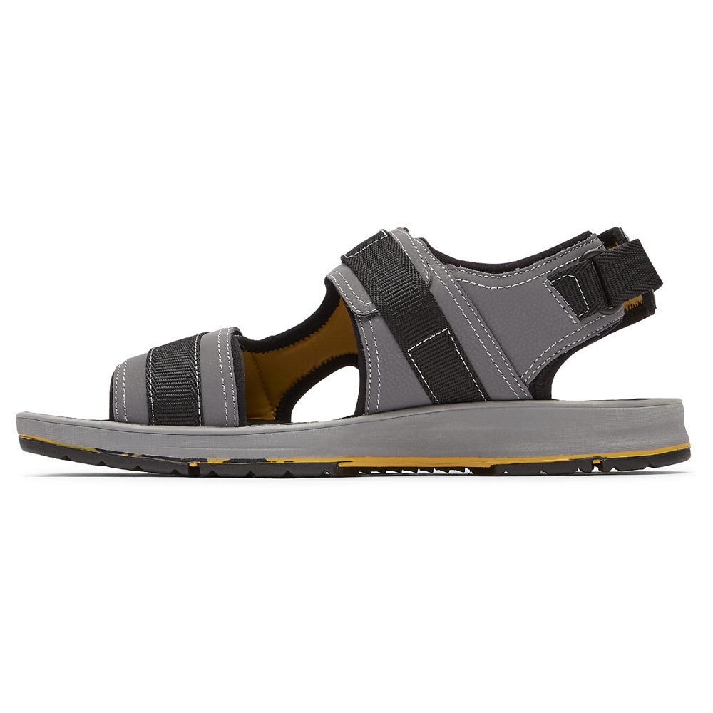 Rockport Sandaler Herre Grå - Lucky Bay Sport 3 Strap - ADKF49785